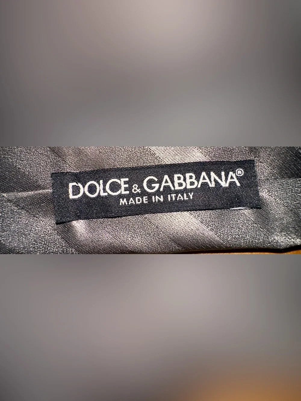 Dolce & Gabbana Black Men’s Tie with Label